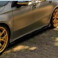 Sideskirts aanzets glanzend zwart passend voor Mercedes A-Klasse (W177) A45 S Aero Pack model vanaf 2019 