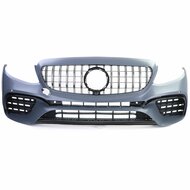 Sport look voorbumper met grille passend voor Mercedes E-klasse W213 en S213 model 2016 - 2020