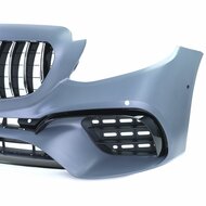 Sport look voorbumper met grille passend voor Mercedes E-klasse W213 en S213 model 2016 - 2020