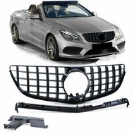 Glanzend zwarte grill passend voor Mercedes E-Klasse A207 en C207 model 2013 - 2016 