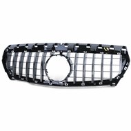 Glanzend zwarte grille met chromen accenten passend voor Mercedes CLA C117 en X117 model 2013 - 2016