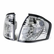 Chromen knipperlichten passend voor Mercedes C-Klasse W202 en S202 model 1993 - 2001