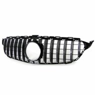 Glanzend zwarte grille met chromen accenten passend voor Mercedes C-Klasse W205 en S205 model 2014 - 2018