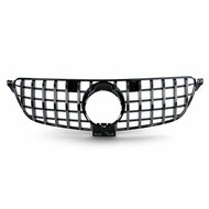 Glanzend zwarte grille met chromen accenten passend voor Mercedes GLE-Klasse W166 met AMG-line bumper