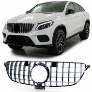 Glanzend zwarte grille met chromen accenten passend voor Mercedes GLE-Klasse C292 coupe model 2015 - 2019