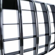 Glanzend zwarte grille met chromen accenten passend voor Mercedes GLE-Klasse C292 coupe model 2015 - 2019