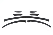 Aero flaps glanzend zwart passend voor Mercedes A-Klasse W177 hatchback en V177 sedan met AMG-line bumper