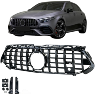 Glanzend zwarte grill passend voor Mercedes A-Klasse V177 en W177 model vanaf 2023