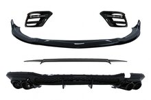 Glanzend zwart aanzetpakket passend voor Mercedes S-Klasse W223 model 2021 - 2026  met AMG-line bumpers
