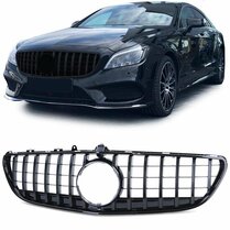 Glanzend zwarte grill passend voor Mercedes CLS C218 facelift model 2014 - 2018 zonder camera