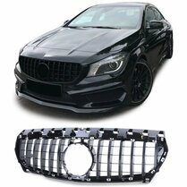 Glanzend zwarte gril passend voor Mercedes CLA C117 en X117 model 2013 - 2016