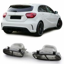 Uitlaat sierstukken passend voor Mercedes A-Klasse W176, CLA C117 en X117 en GLA X156