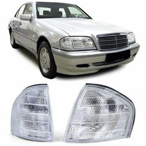 Knipperlichten wit passend voor Mercedes C-Klasse W202 en S202 model 1993 - 2001 Knipperlichten wit passend voor Mercedes C-Klasse W202 en S202 model 1993 - 2001
