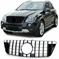 Glanzend zwarte grill passend voor Mercedes ML W164 model 07/2008 - 2011