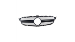 Zwarte gril A-model type 2 passend voor Mercedes C-Klasse W205, S205, A205 en C205  model 2014 - 2018 met camera