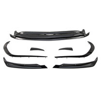 Front bumper aero pakket glanzend zwart passend voor Mercedes CLA C117 en X117 facelift model 2016 - 2019 met AMG-line voorbumper