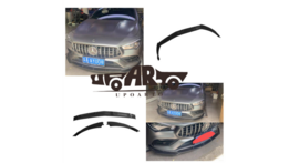 Glanzend zwarte frontlip passend voor Mercedes CLA C118 en X118 model vanaf 2019 Glanzend zwarte frontlip passend voor Mercedes CLA C118 en X118 model vanaf 2019