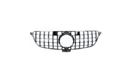 Glanzend zwarte gril passend voor Mercedes GLE-Klasse W166