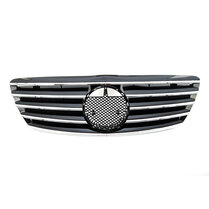 Sport grill chroom en zwart passend voor Mercedes S-Klasse W220 facelift model 2003 - 2005 Sport grill chroom en zwart passend voor Mercedes S-Klasse W220 facelift model 2003 - 2005