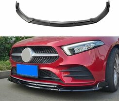 Frontspoiler passend voor Mercedes A-Klasse W177 en V177 model vanaf 2018 met AMG-line voorbumper