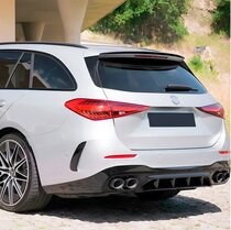 Glanzend zwarte spoiler passend voor Mercedes C-Klasse Kombi S206 model vanaf 2021