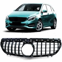 Glanzend zwarte grille passend voor Mercedes B-Klasse W246 facelift model 2014 - 2018