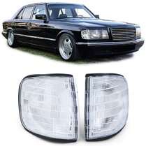 Knipperlichten wit passend voor Mercedes S-Klasse W126 model 1979 - 1991