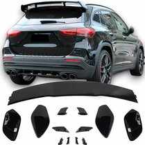 Glanzend zwarte dak spoiler passend voor Mercedes GLA H247 model vanaf 2020