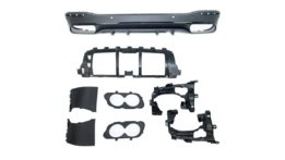 Diffuser passend voor Mercedes GLE V167 model vanaf 2018 met AMG-line achterbumper