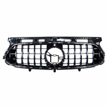 Glanzend zwarte grill passend voor Mercedes GLA H247 model 2020 - 2023 met AMG-line voorbumper