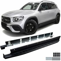 Treeplanken glanzend zwart passend voor Mercedes GLB-Klasse model vanaf 2019