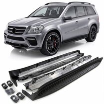 Treeplanken glanzend zwart passend voor Mercedes GL X164 model 2006 - 2012